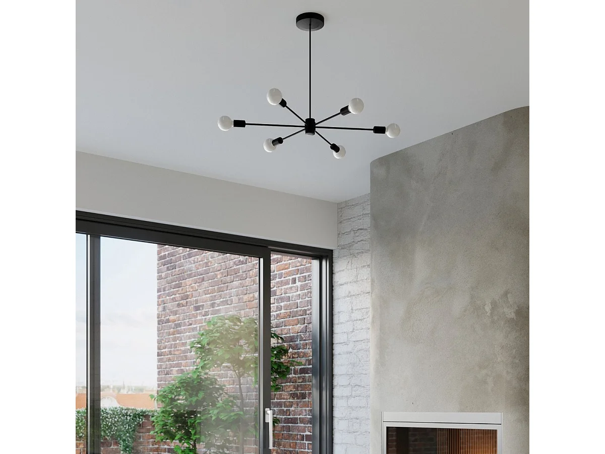 Lustre Lunaris 6 noir