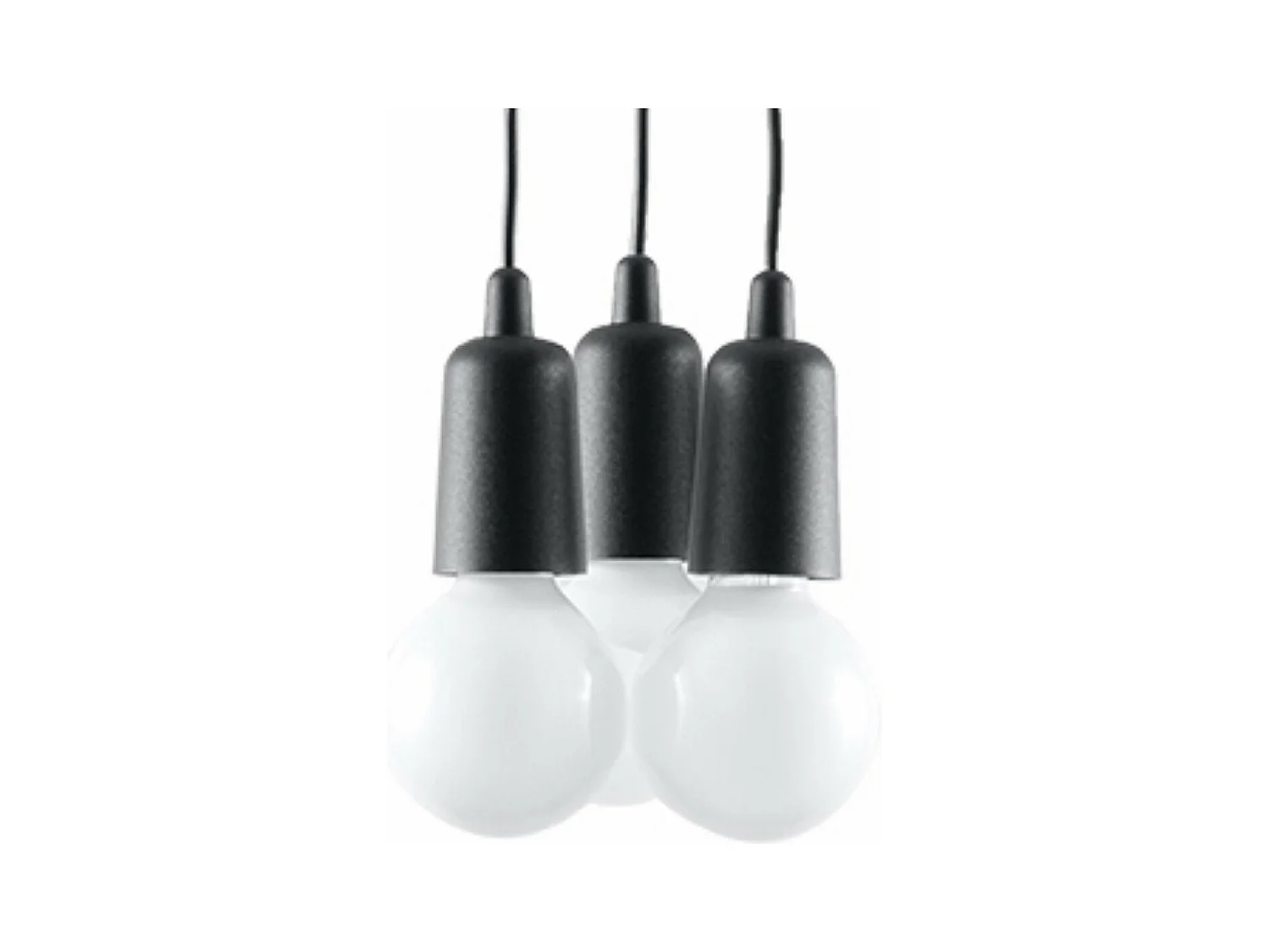 Lampe pendante Dione 3 noir