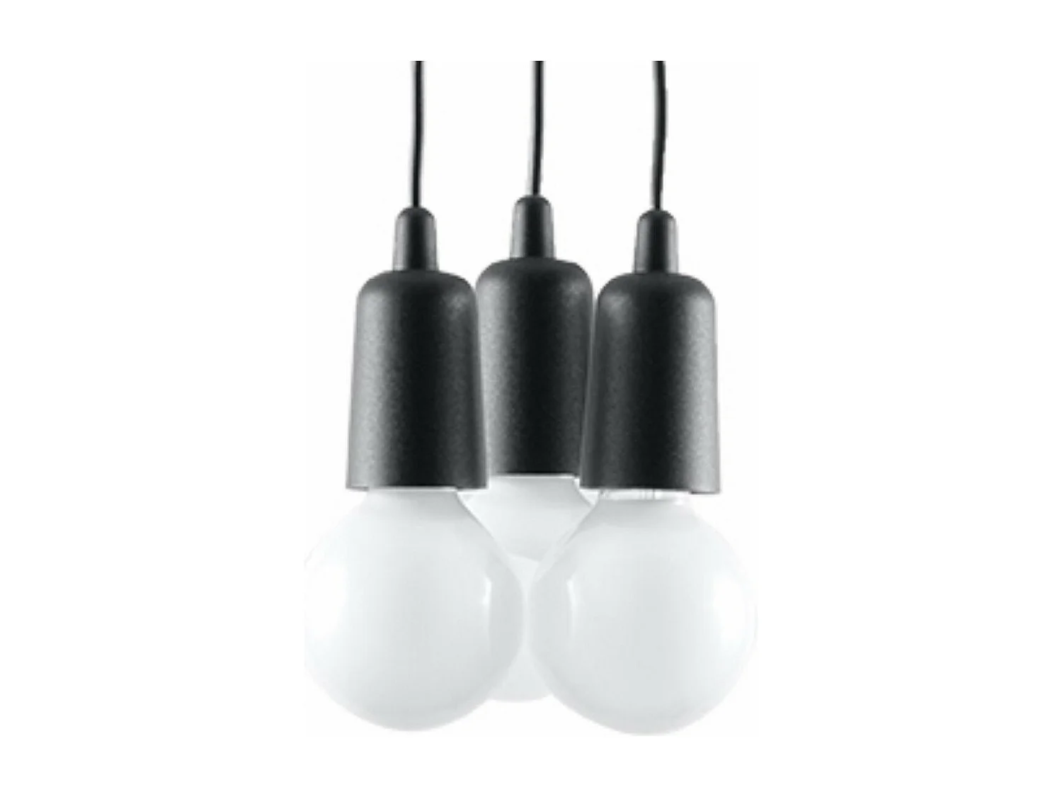 Lampe pendante Dione 3 noir