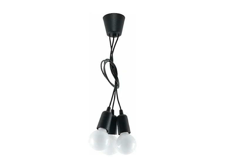 Lampe pendante Dione 3 noir