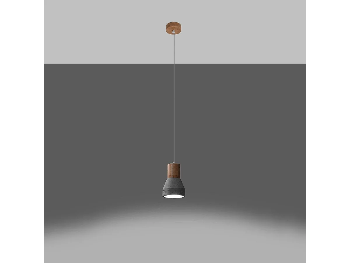Lampe suspendue Quanta gris