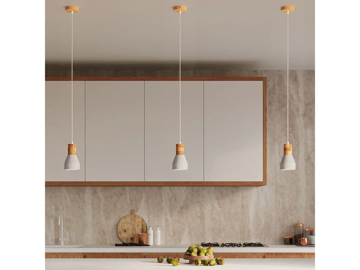 Lampe suspendue Quanta gris