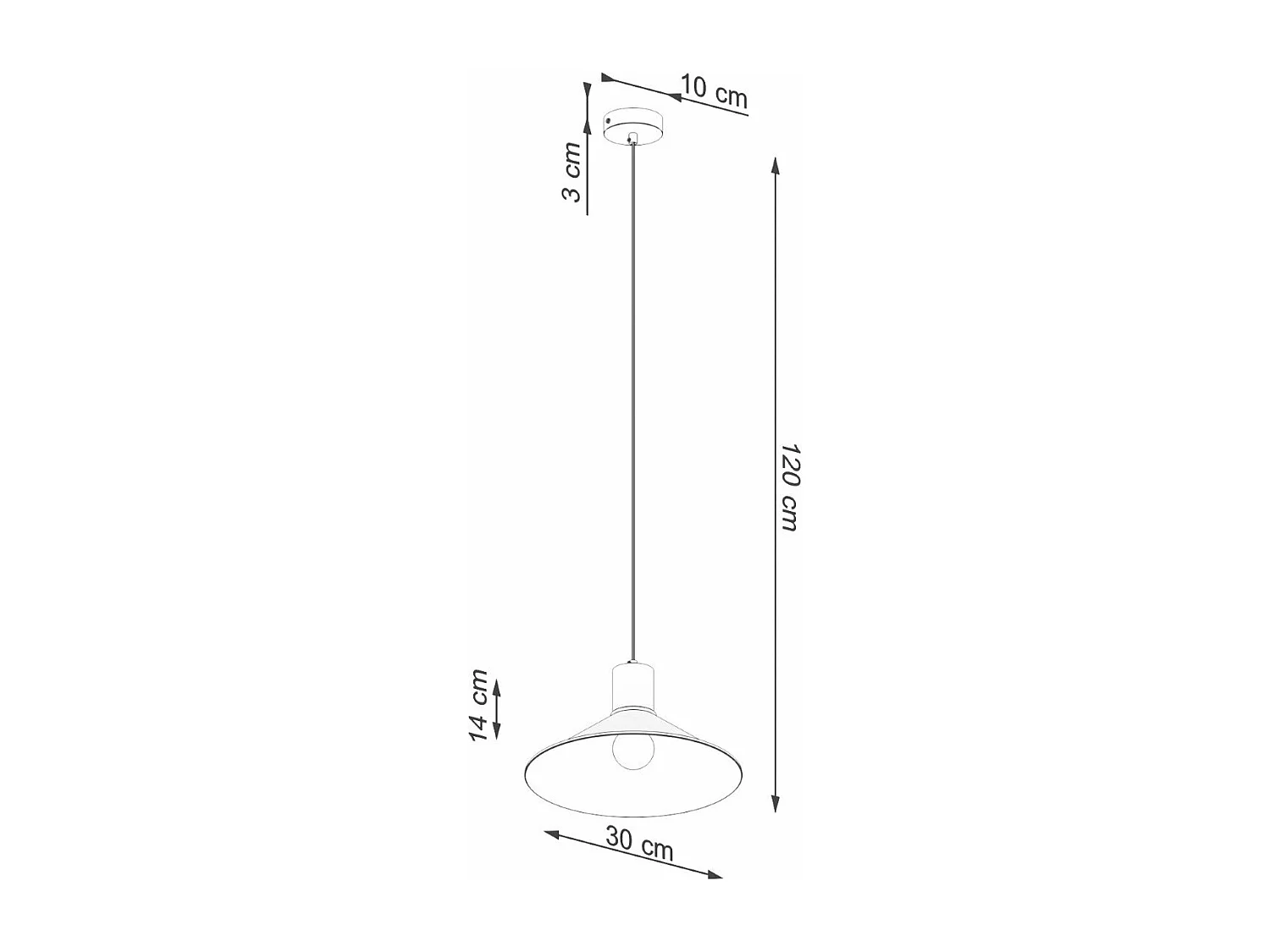 Lampe suspendue Juno noir