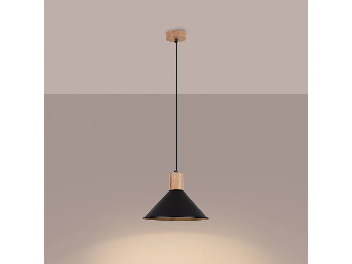 Lampe suspendue Juno noir