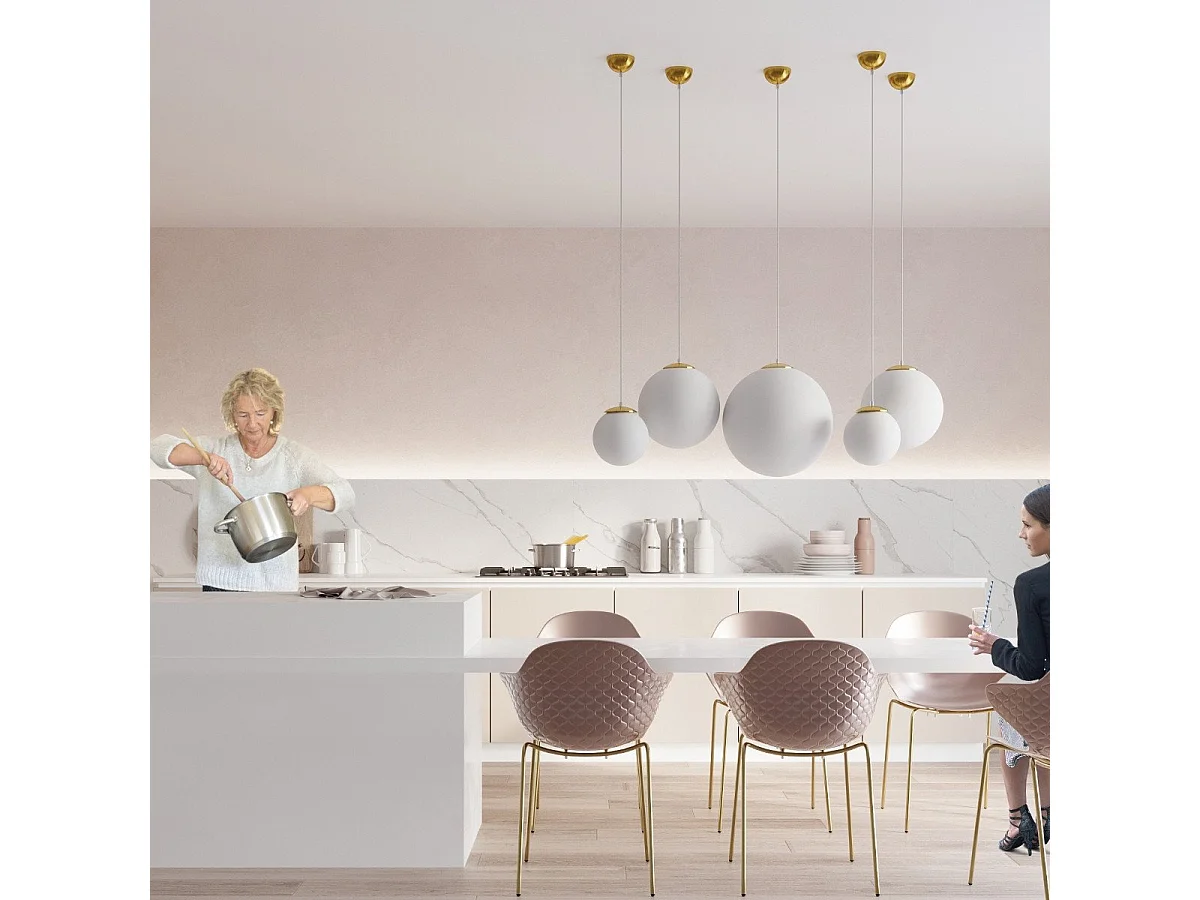 Lampe pendante Thiziri 30 dorée