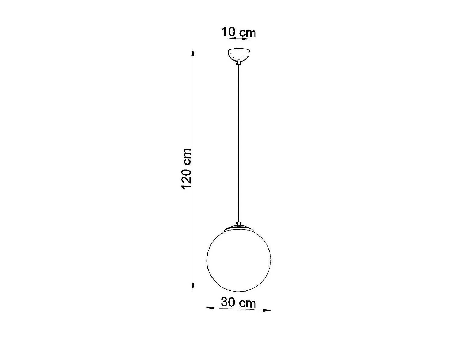 Lampe pendante Thiziri 30 dorée