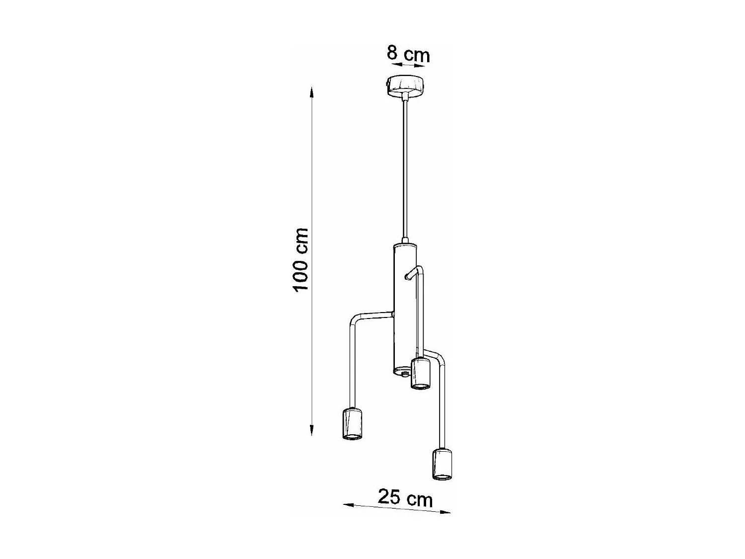 Lustre Dubhe 3M max 15W LED
