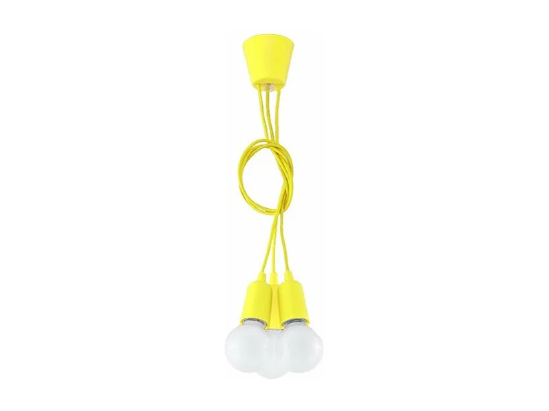 Lampe pendante Dione 3 jaune
