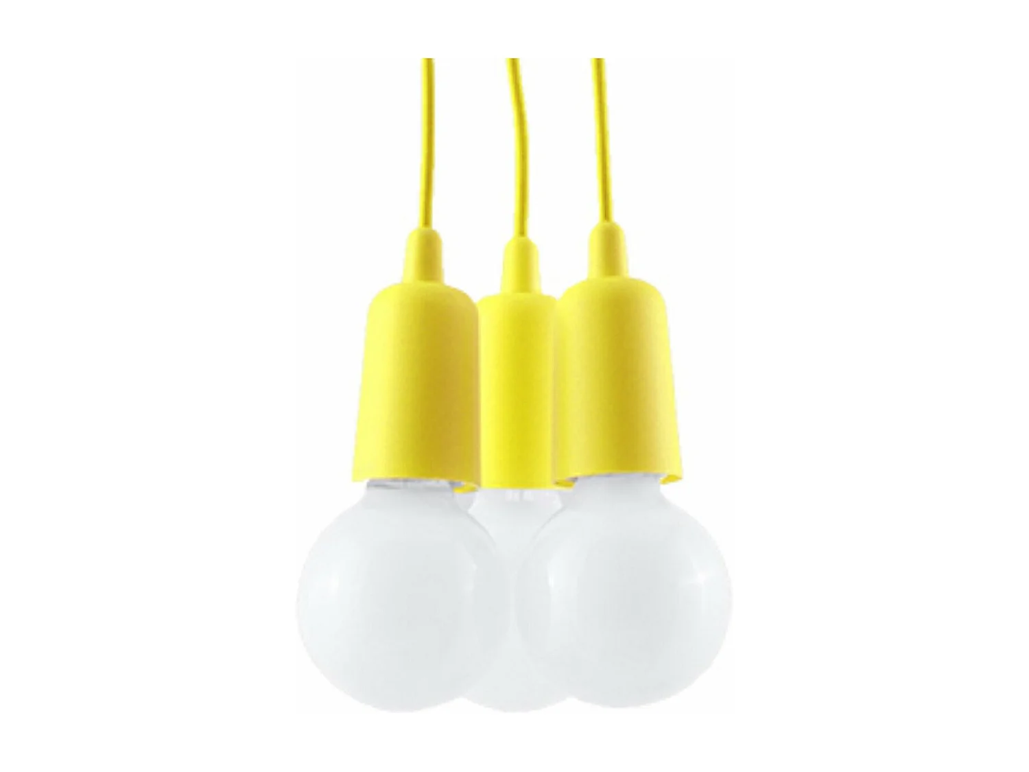 Lampe pendante Dione 3 jaune