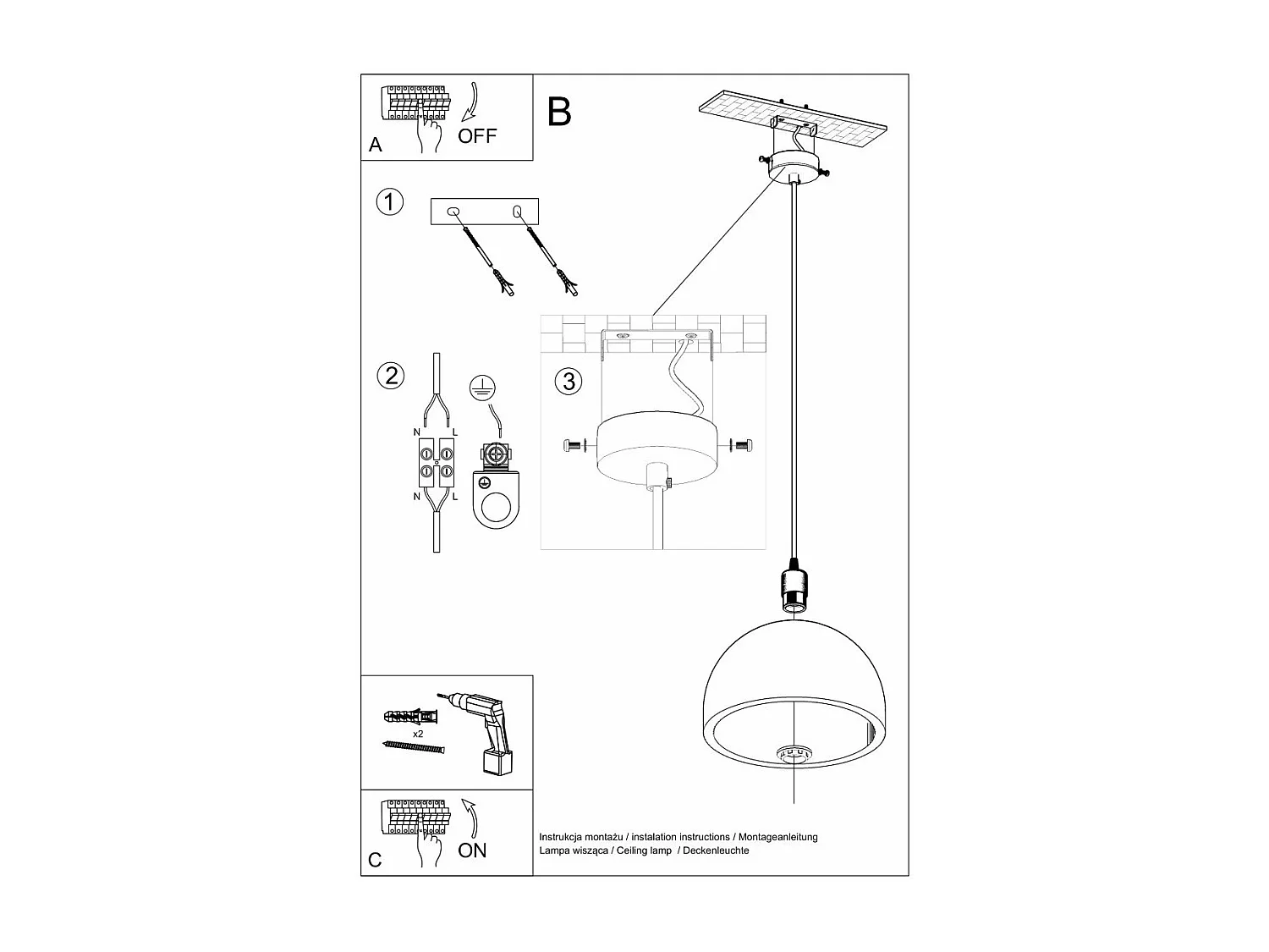 Lampe pendante Pulsar