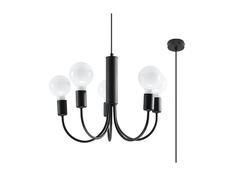 Lustre Polaris 5 noir