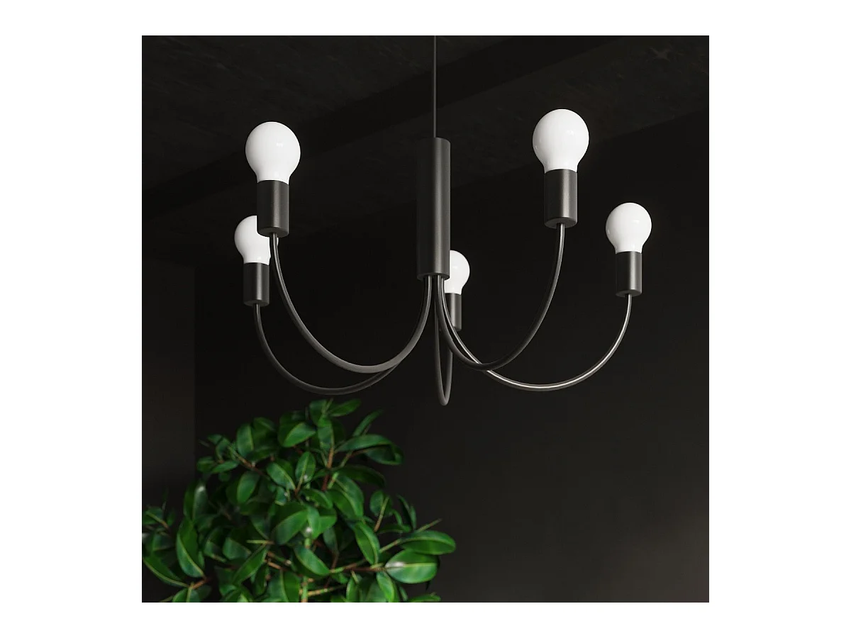 Lustre Polaris 5 noir