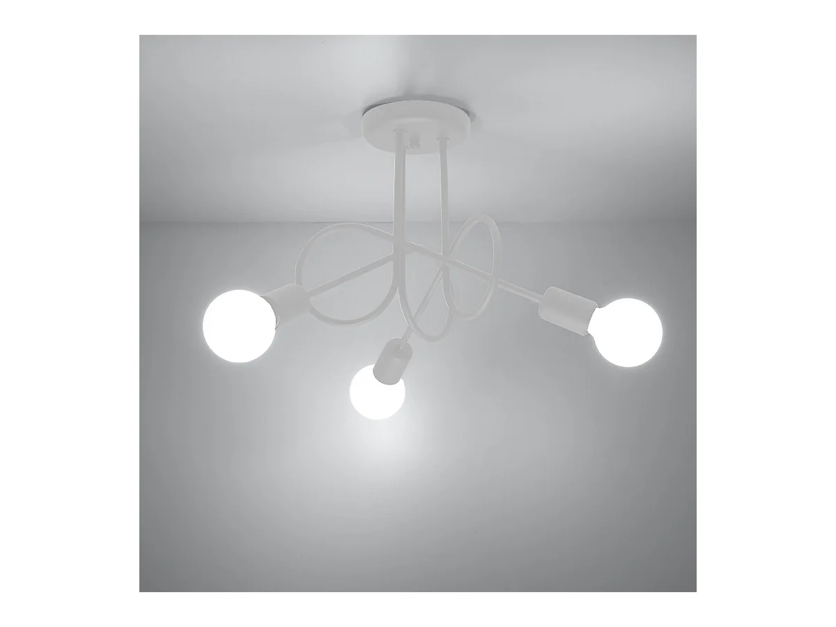 Lustre Oktobot 3 blanc