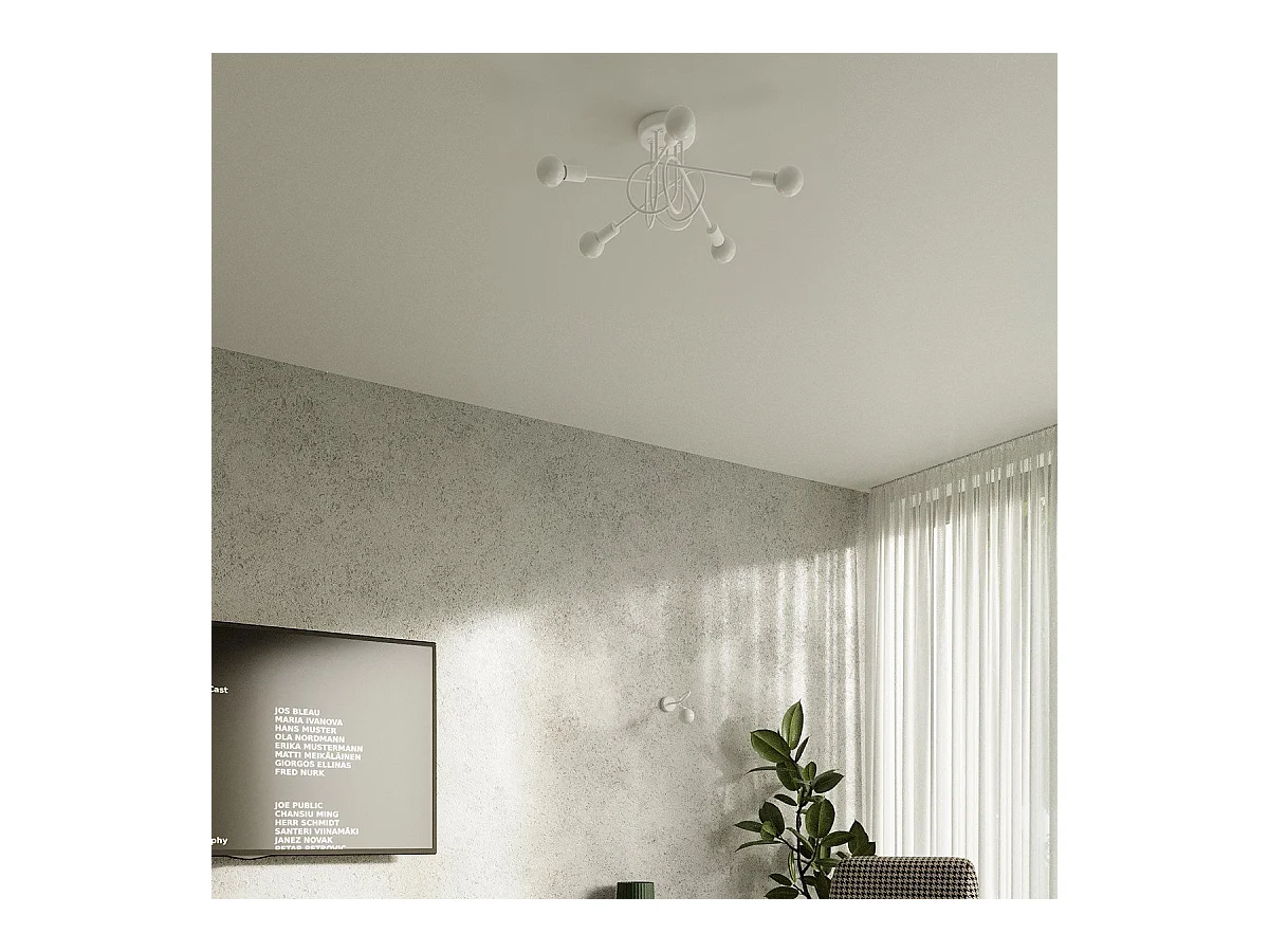 Lustre Oktobot 3 blanc