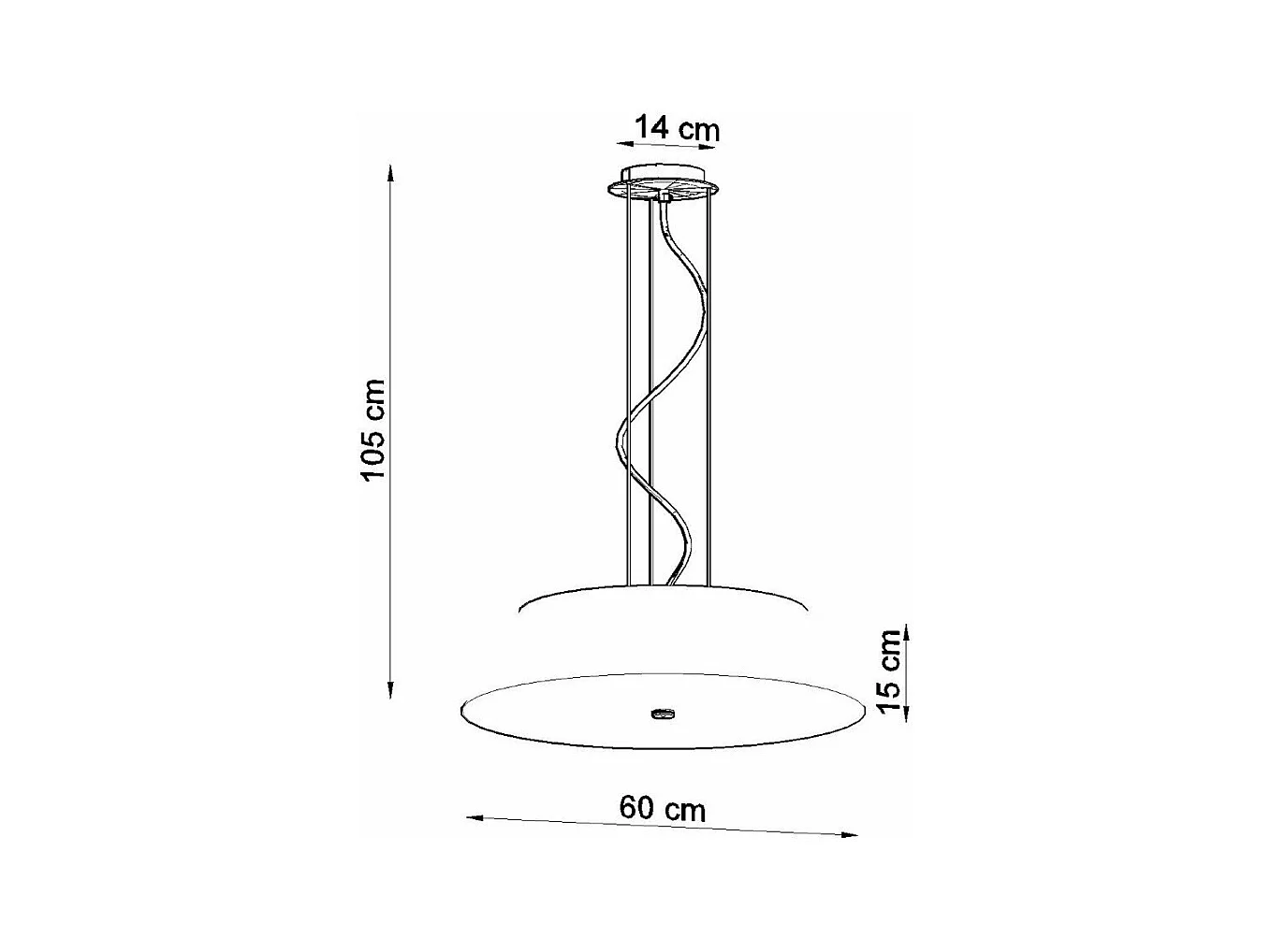 Lustre Soren 60 noir