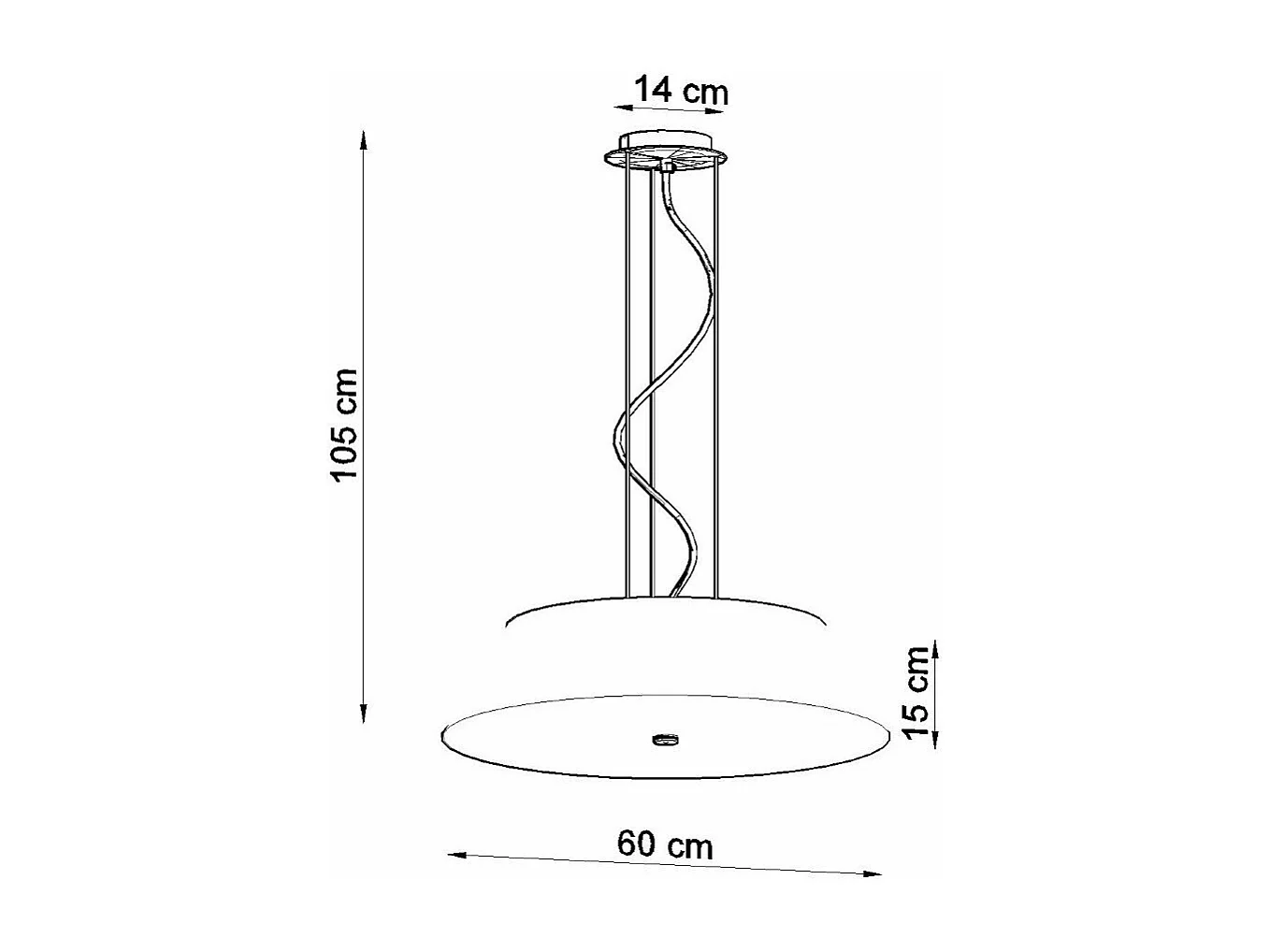 Lustre Soren 60 noir