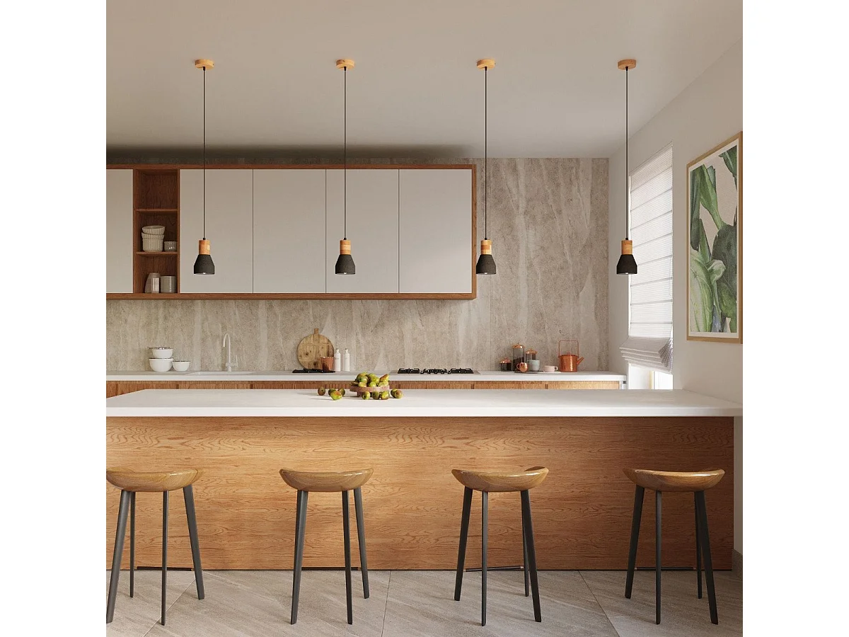 Lampe suspendue Quanta noir