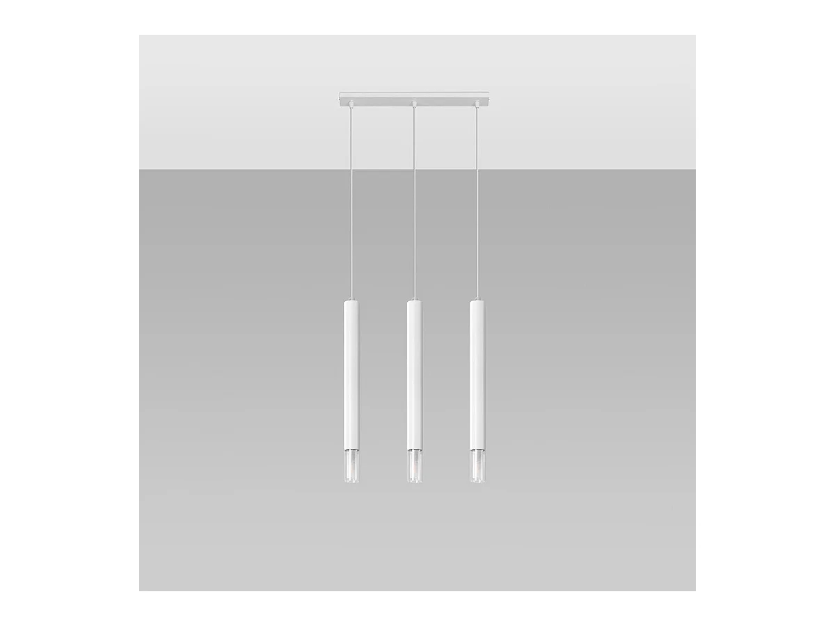 Lampe suspendue Ziva 3 blanc