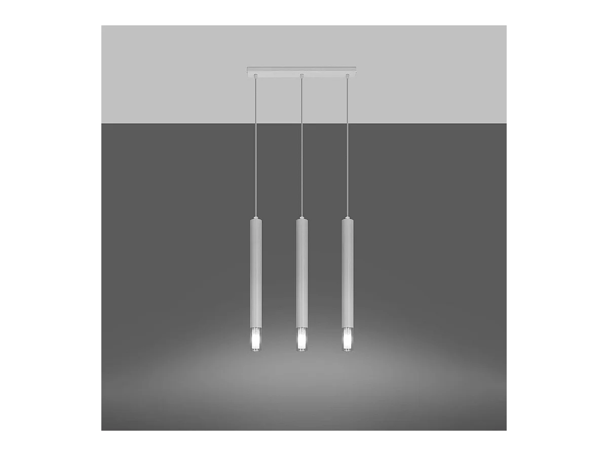 Lampe suspendue Ziva 3 blanc