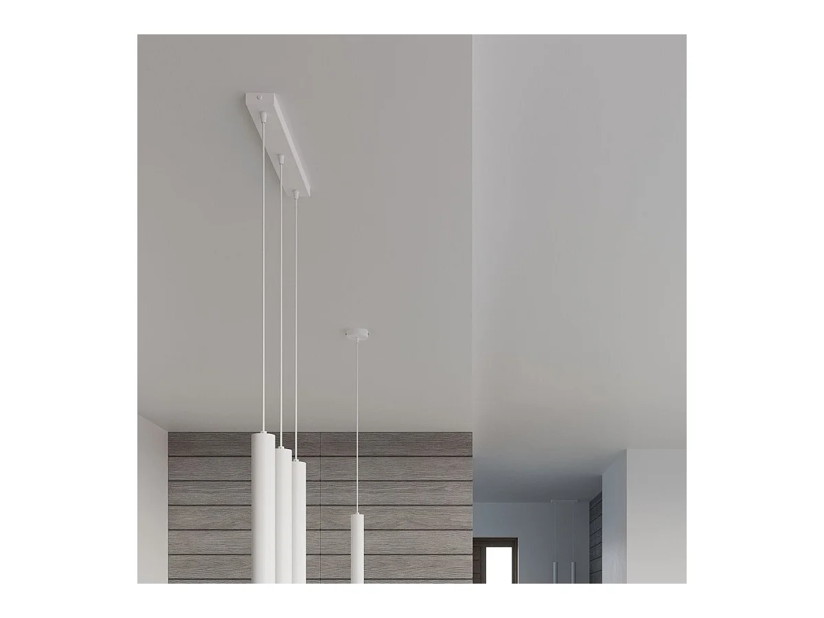 Lampe suspendue Ziva 3 blanc