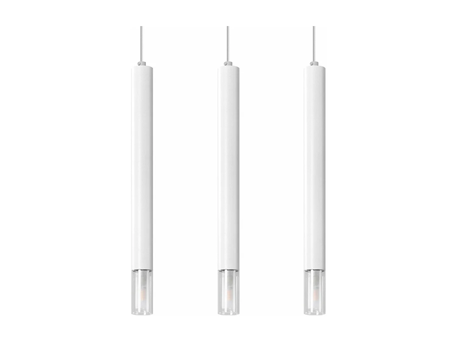 Lampe suspendue Ziva 3 blanc