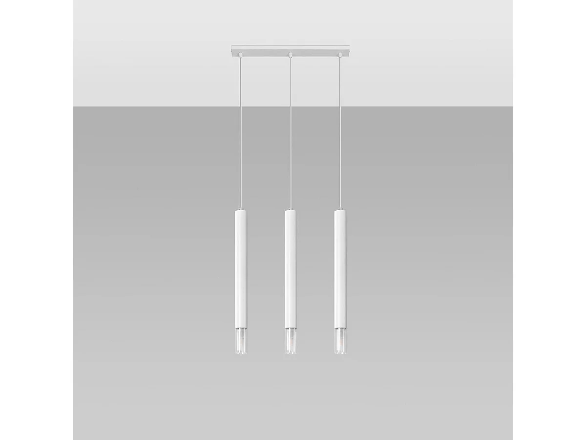 Lampe suspendue Ziva 3 blanc