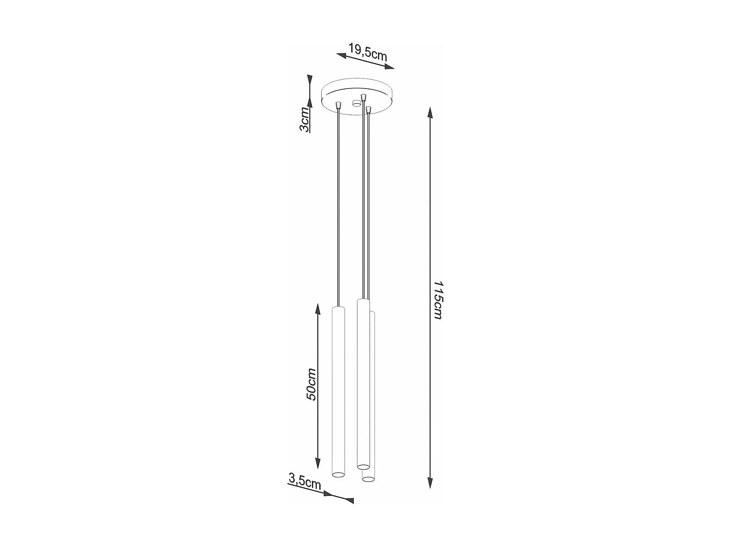 Lampe pendante Novastel 3P bois