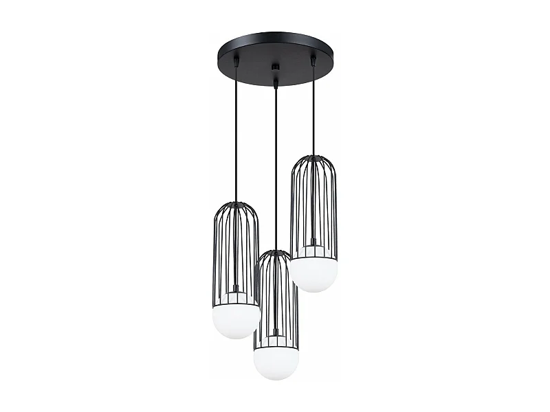 Lampe suspendue Borealys 3P noir