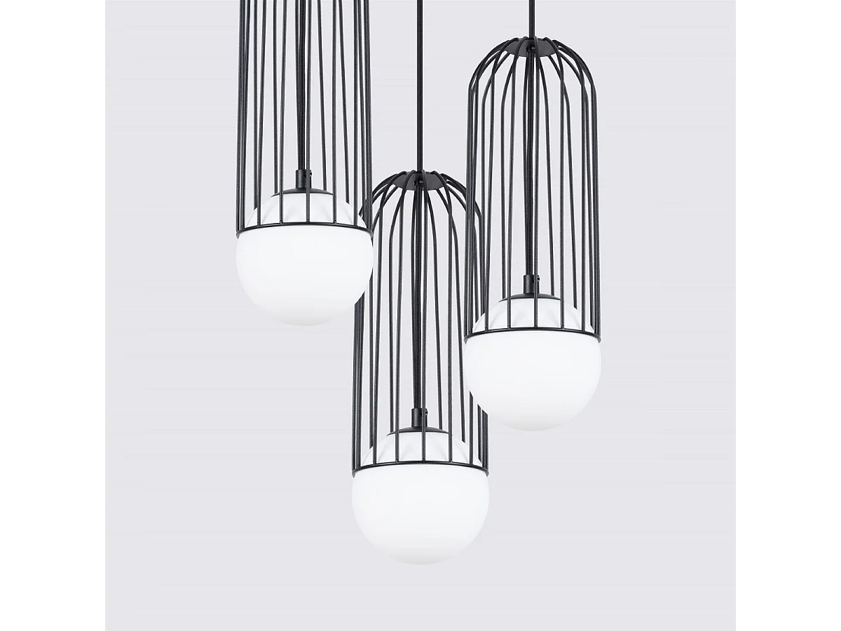 Lampe suspendue Borealys 3P noir