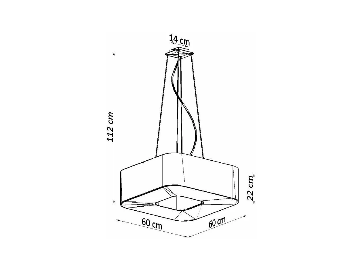Lustre Sunny 60 blanc