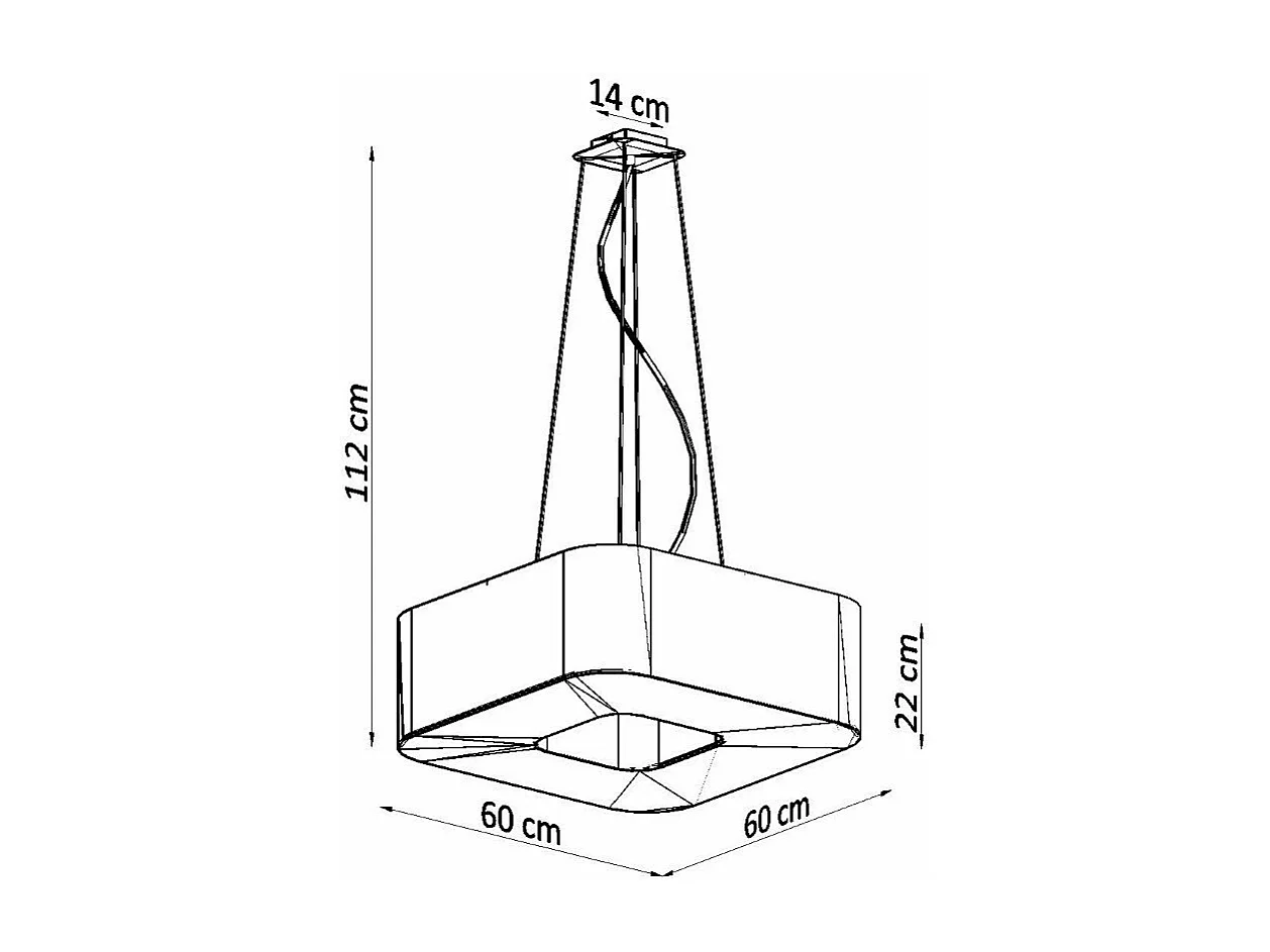 Lustre Sunny 60 blanc
