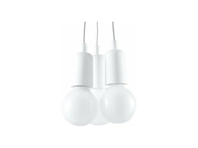 Lampe suspendue Dione 3 blanc