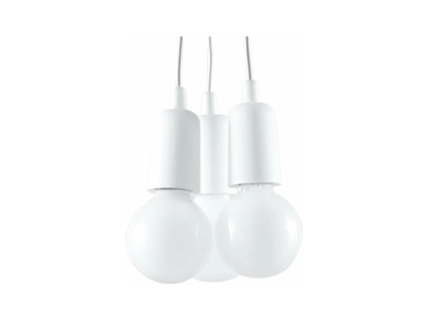 Lampe suspendue Dione 3 blanc