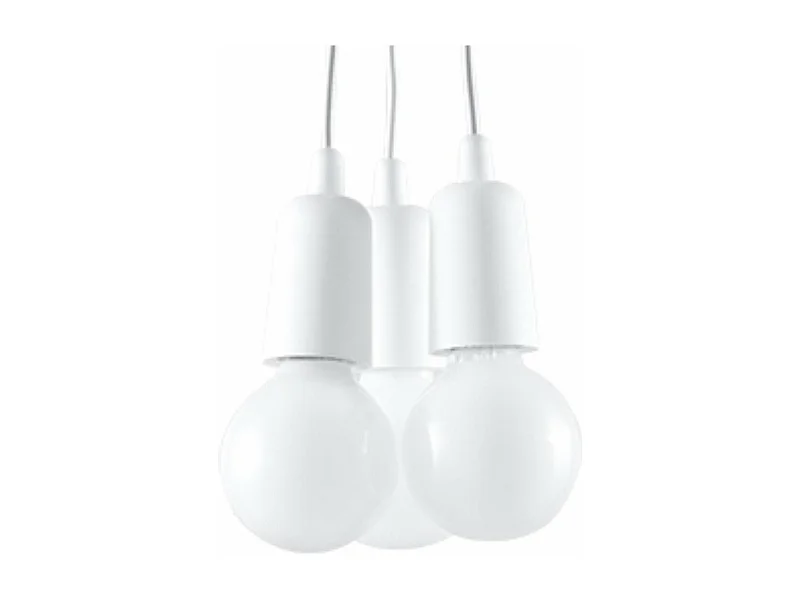 Lampe suspendue Dione 3 blanc