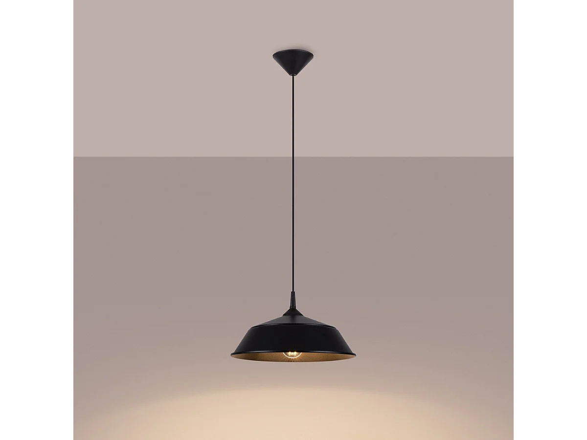 Lampe suspendue Fractal noir