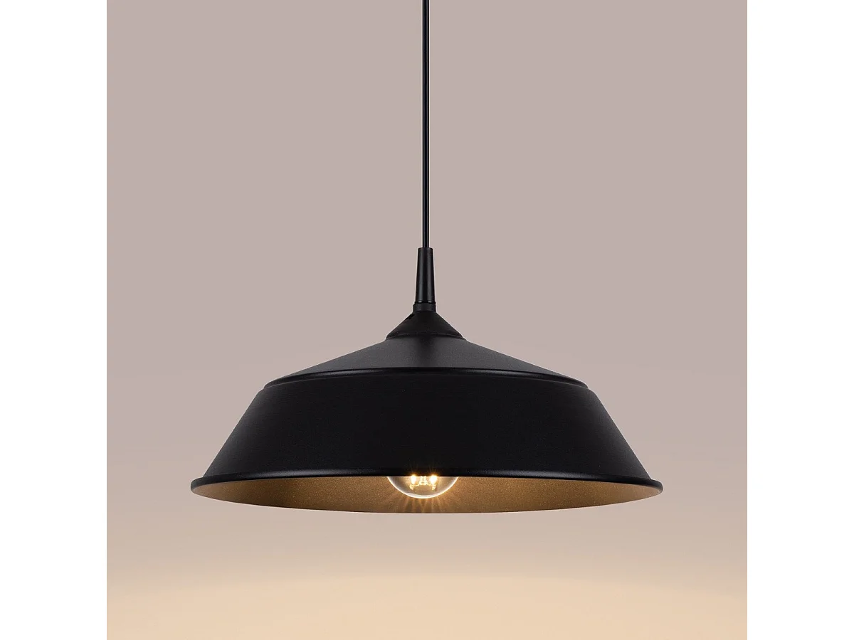 Lampe suspendue Fractal noir