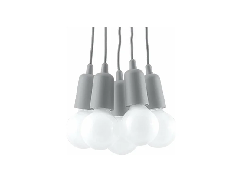 Lampe suspendue Dione 5 gris
