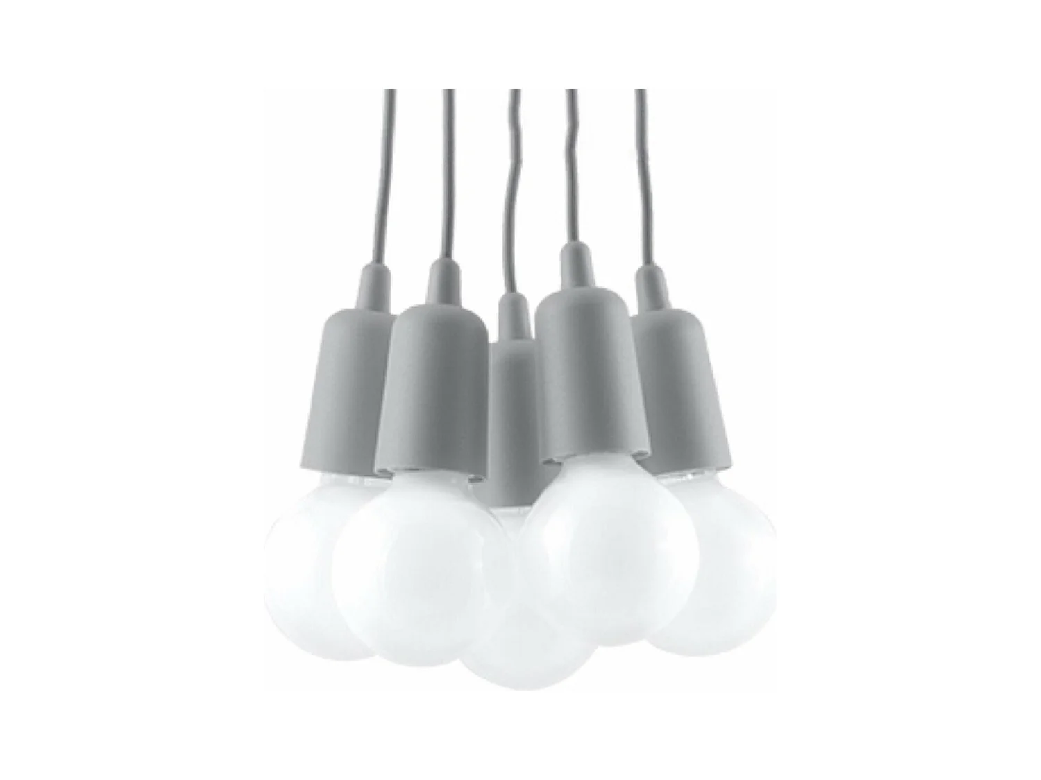 Lampe suspendue Dione 5 gris