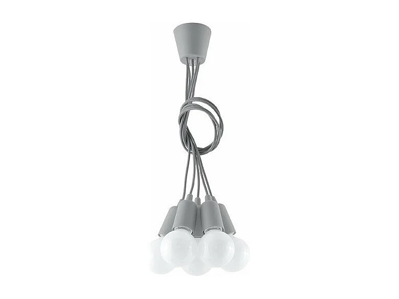 Lampe suspendue Dione 5 gris