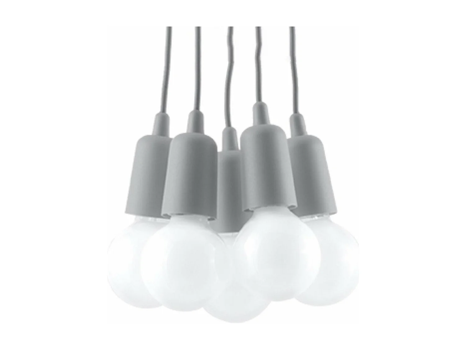 Lampe suspendue Dione 5 gris
