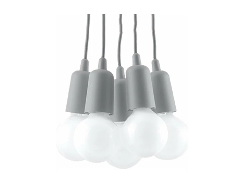 Lampe suspendue Dione 5 gris