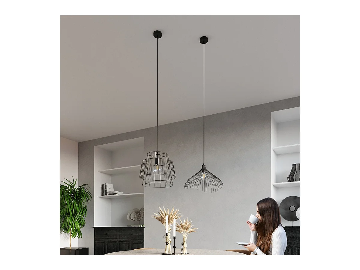 Lampe pendante Nashit noir