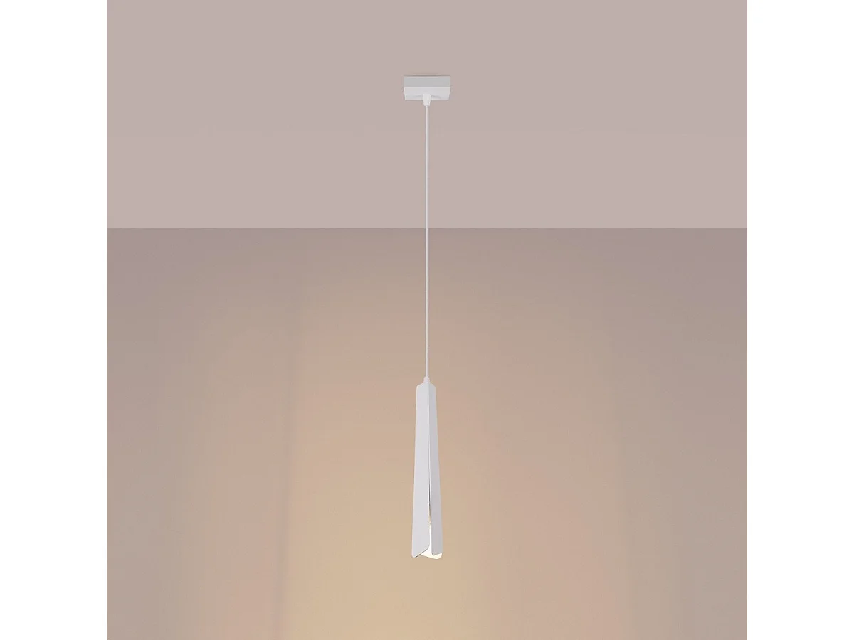 Lampe suspendue Prismatica 1 blanc