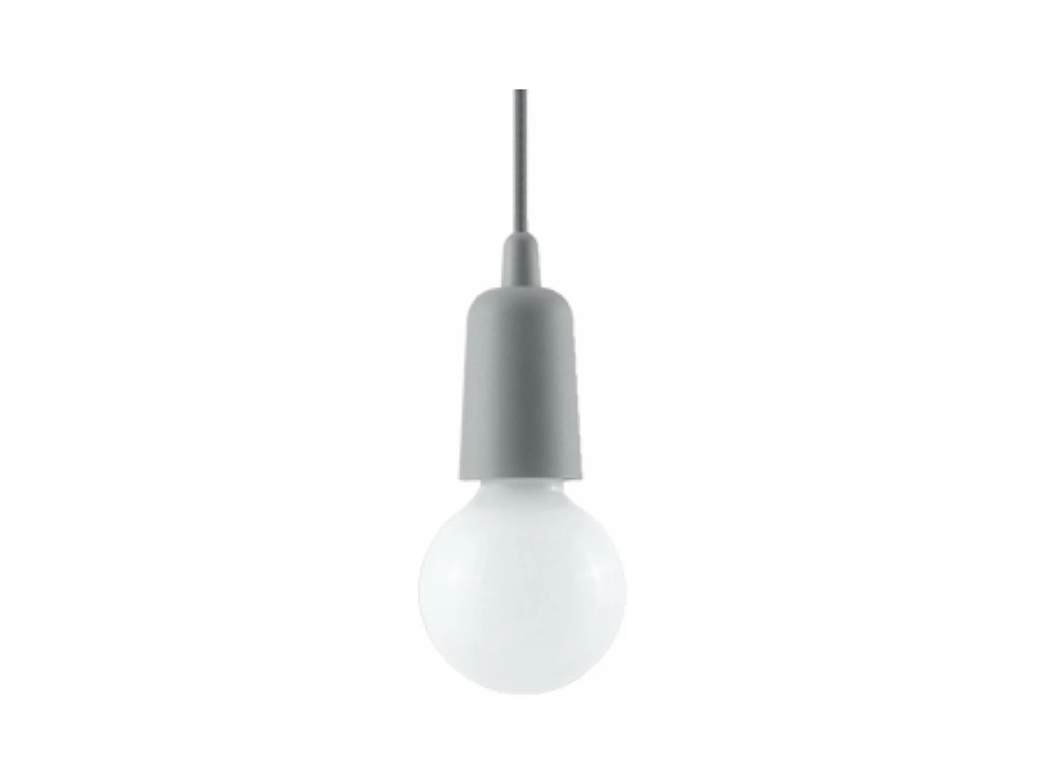 Lampe suspendue Dione 1 gris
