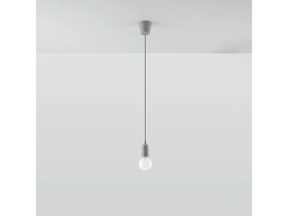 Lampe suspendue Dione 1 gris