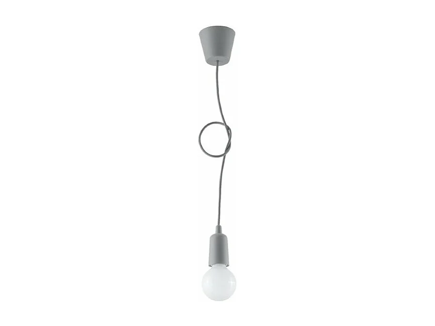 Lampe suspendue Dione 1 gris