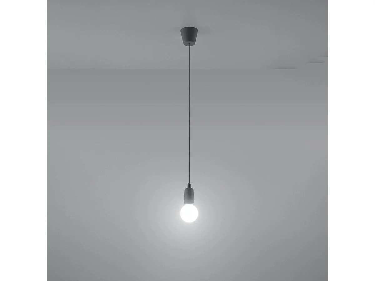 Lampe suspendue Dione 1 gris