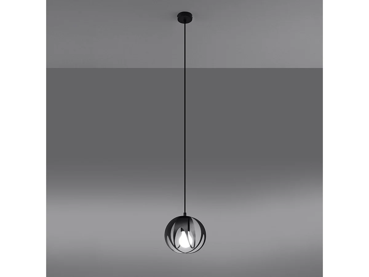 Lampe pendante Alden 1 noir
