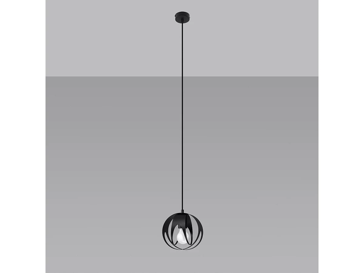 Lampe pendante Alden 1 noir
