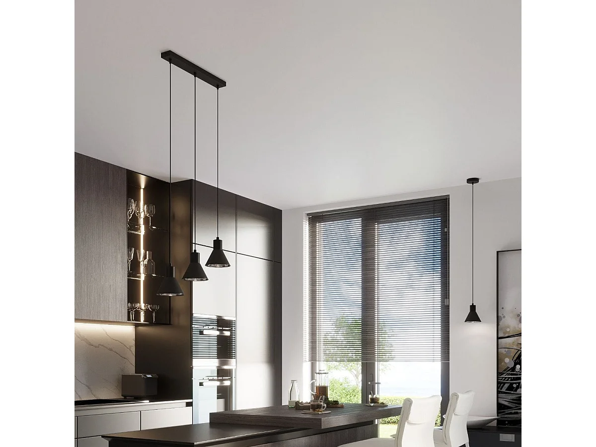 Lampe suspendue TALEJA 1 noir [ES111]